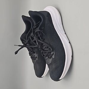 HOKA Black and White Athletic Shoes